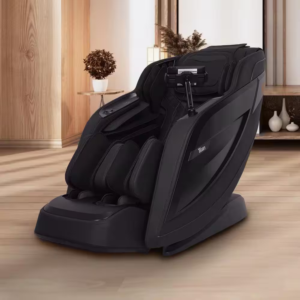 Pro 8500 MAX Series Black Faux Leather Reclining 4D Massage Chair with Zero Grav