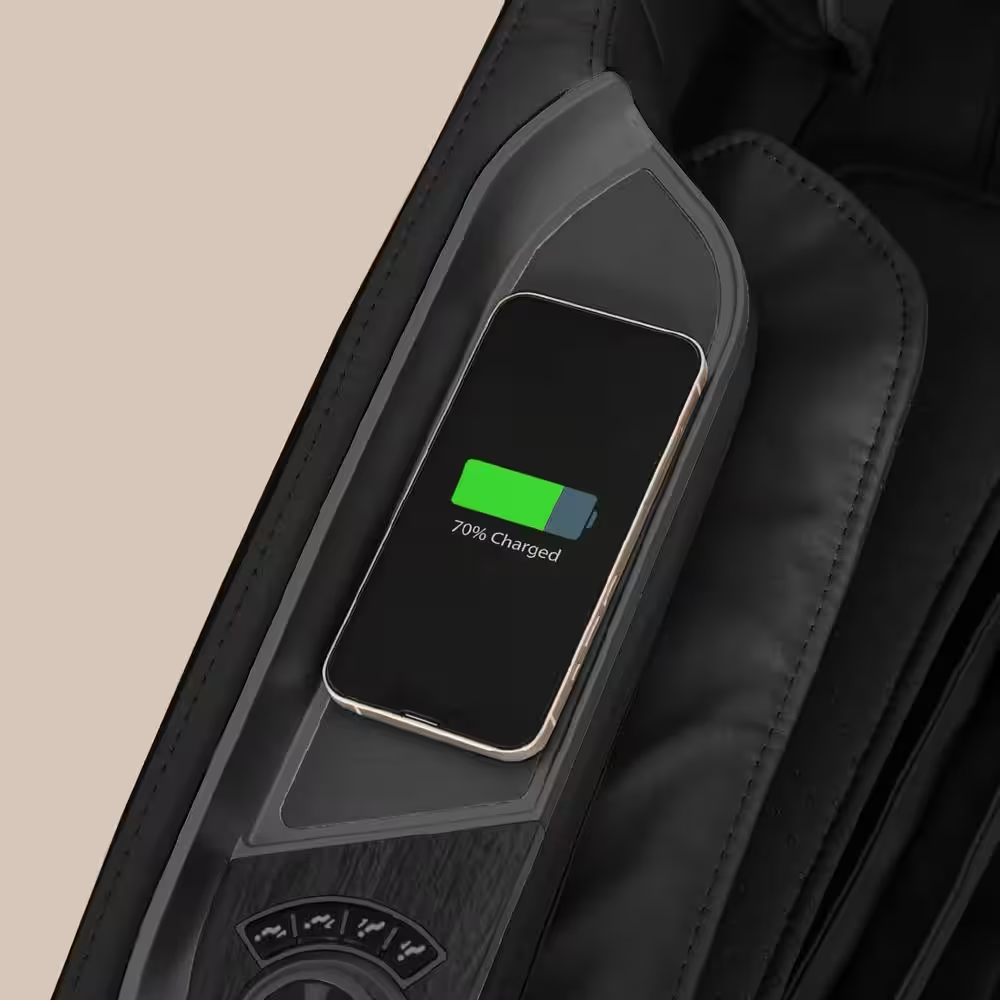 Pro 8500 MAX Series Black Faux Leather Reclining 4D Massage Chair with Zero Grav