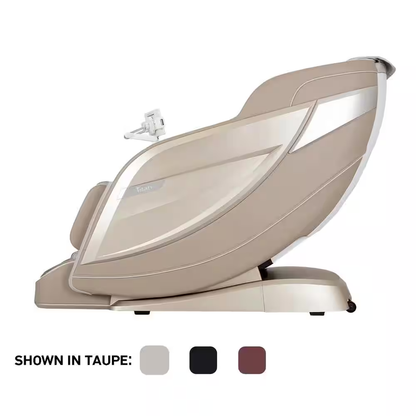 Pro 8500 MAX Series Brown Faux Leather Reclining 4D Massage Chair with Zero Grav