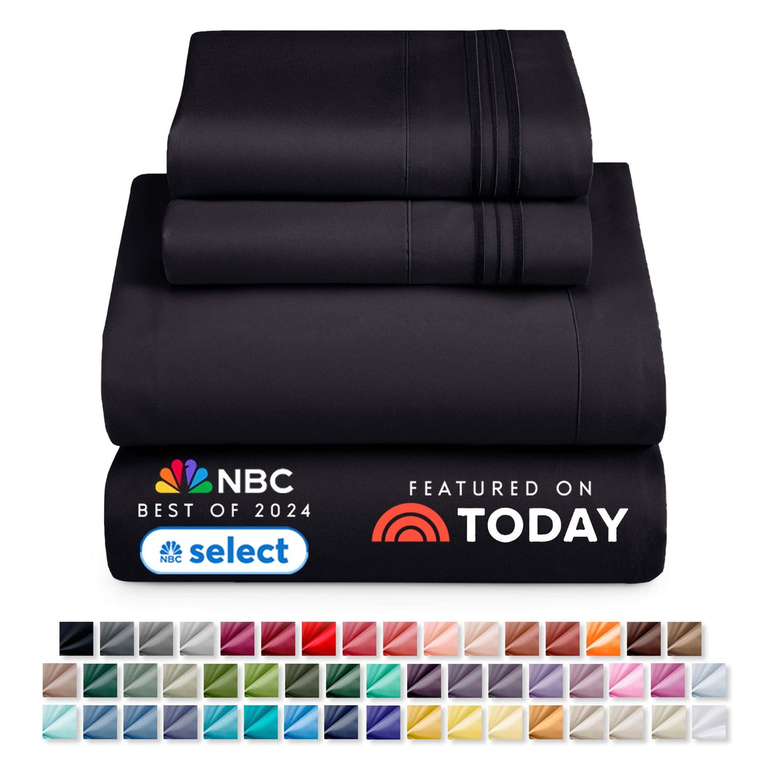 Queen Bed Sheet Sets, 1800 Series 4 Piece Deep Pocket Sheets Bedding Set, Luxury