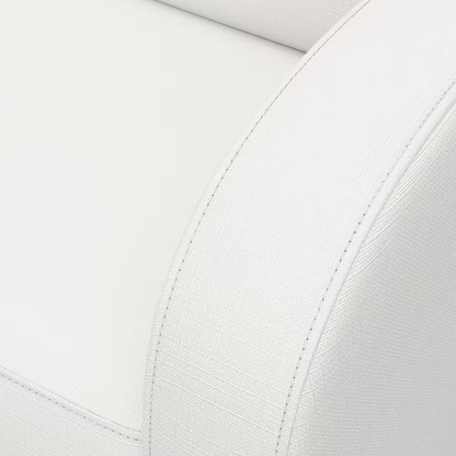 Santa Monica Ivory Basketweave Power Recliner