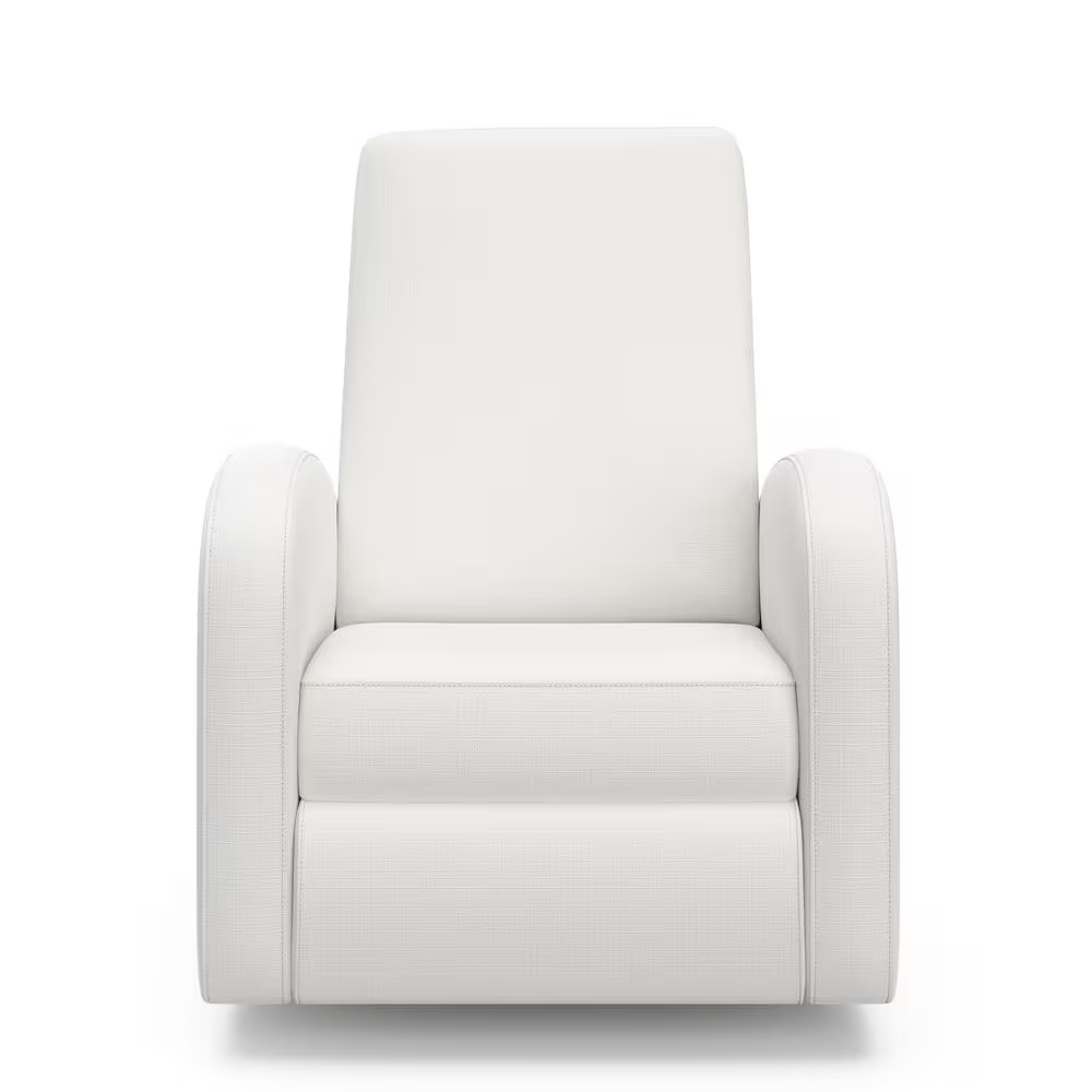 Santa Monica Ivory Basketweave Power Recliner