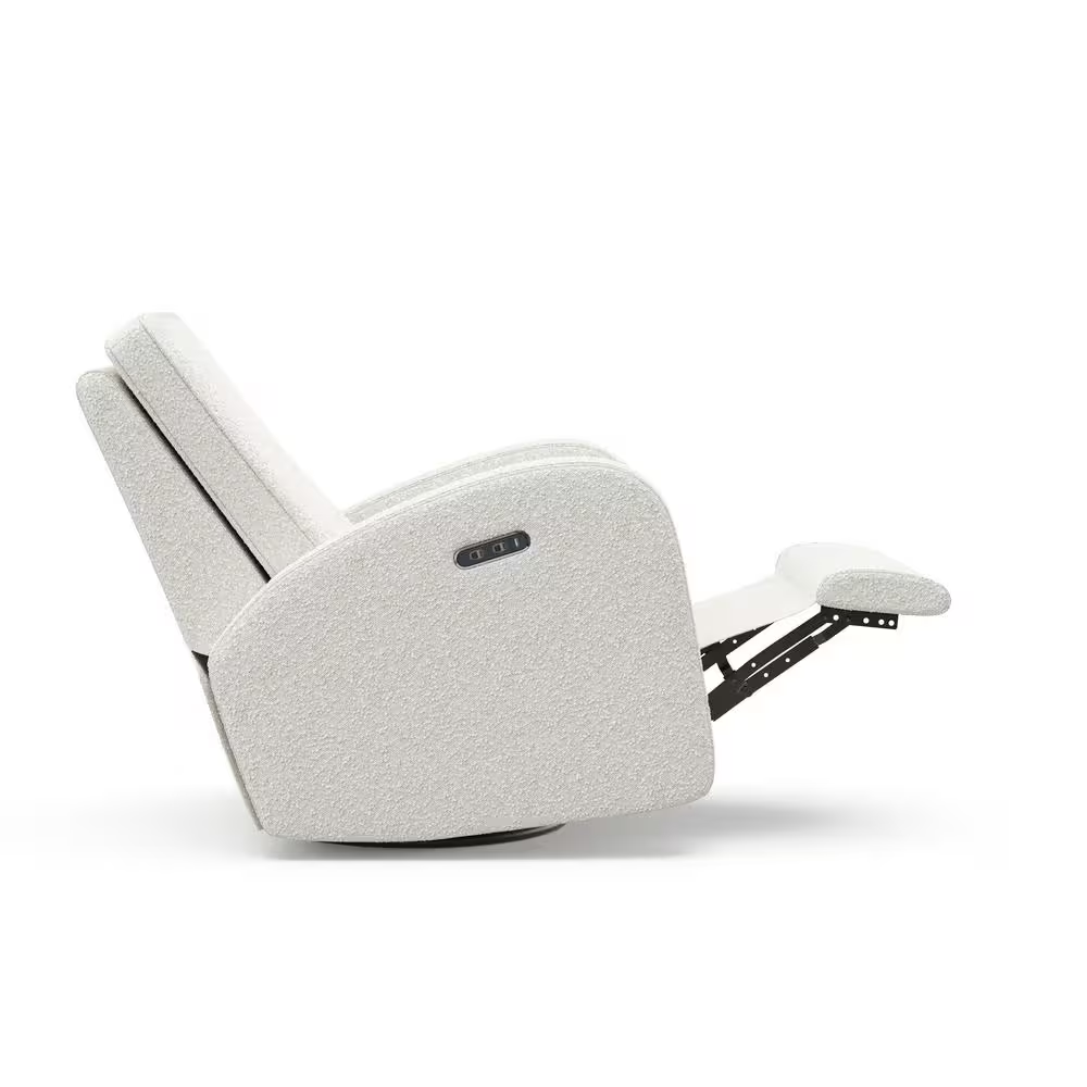 Santa Monica Ivory Boucle Power Recliner