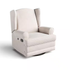 Serenity Ivory Polyester Swivel Glider Recliner with Rocking