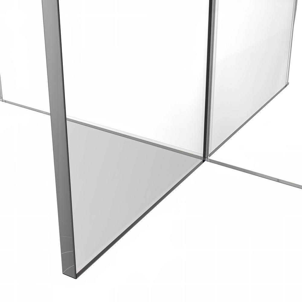Valore 28 In. White round MDF Coffee Table with Acrylic Cross Legs