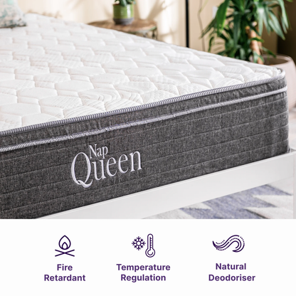Victoria 10&quot; Queen, Gel Infused Memory Foam and Pocket Spring Hybrid Mattress in