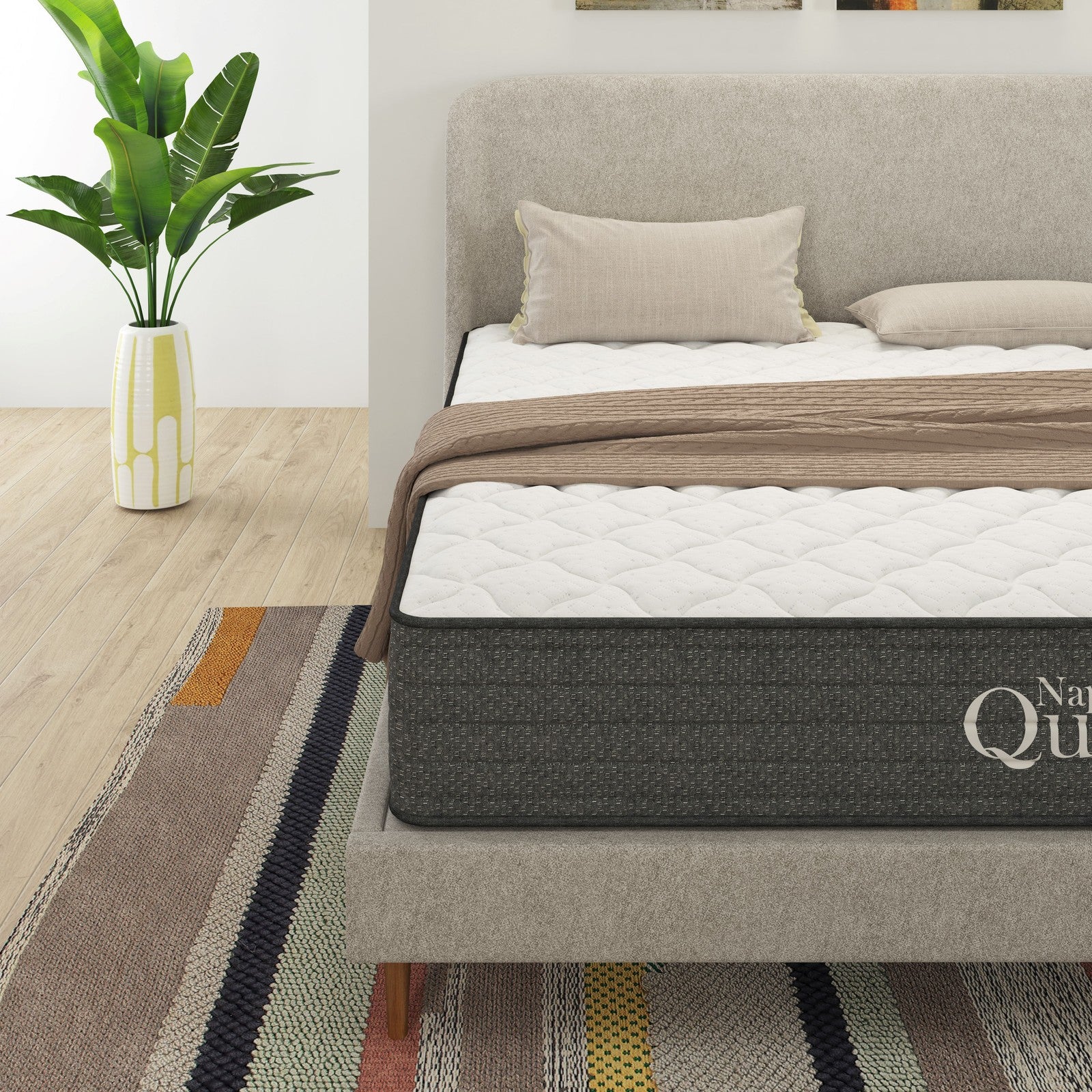 Victoria 10&quot; Queen, Gel Infused Memory Foam and Pocket Spring Hybrid Mattress in