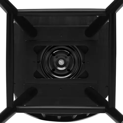 Windsor 24 In. Black Swivel Counter Stools Solid Wood Counter Height Bar Stools 