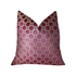 Handcrafted Luxury Pillow in Velvet Plum, Magenta, and Taupe