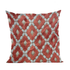 Majestic Red and Gray Handmade Velvet Pillow by Plutus Luxury