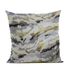 Plutus Luxury Handmade Velvet Pillow in Black, Gray & Citrine Colors