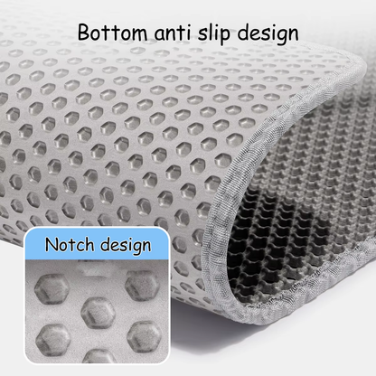 Waterproof Double Layer Cat Litter Mat 60CMx90CM Nonslip and Washable