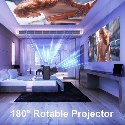 4K Android 11 Projector, 1080P, 390ANSI, Dual WiFi 6, BT 5.0, Portable HY320