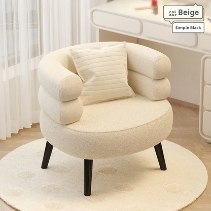 Nordic Style 1-Person Sofa Armchair for Living Room or Makeup Chair