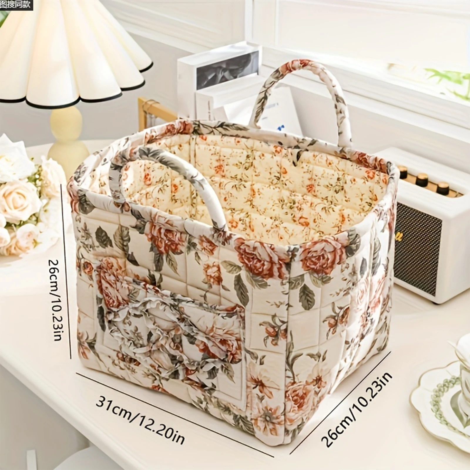 Fabric Storage Baskets with Handles - Large Capacity Laundry Hampers