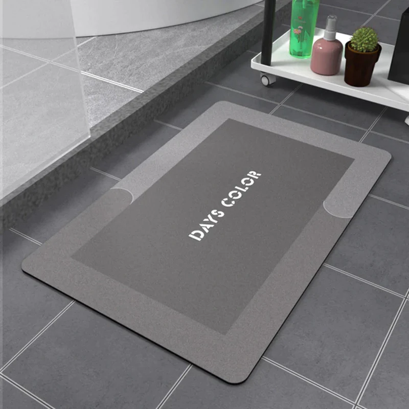 Quick-Dry Absorbent Bath Mat - Anti-Slip Oil-Proof Kitchen &amp; Bathroom Rug