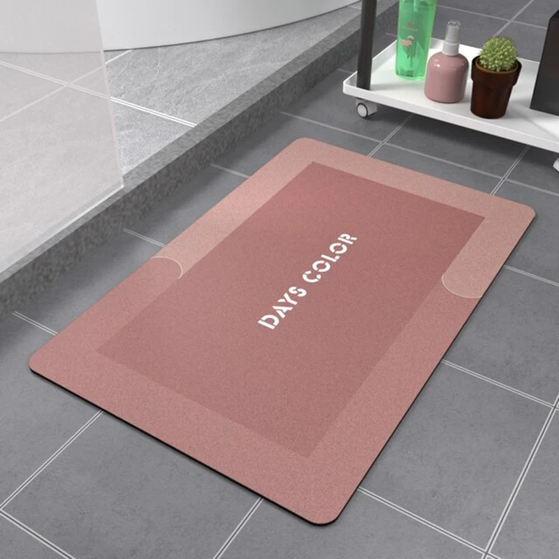 Quick-Dry Absorbent Bath Mat - Anti-Slip Oil-Proof Kitchen &amp; Bathroom Rug