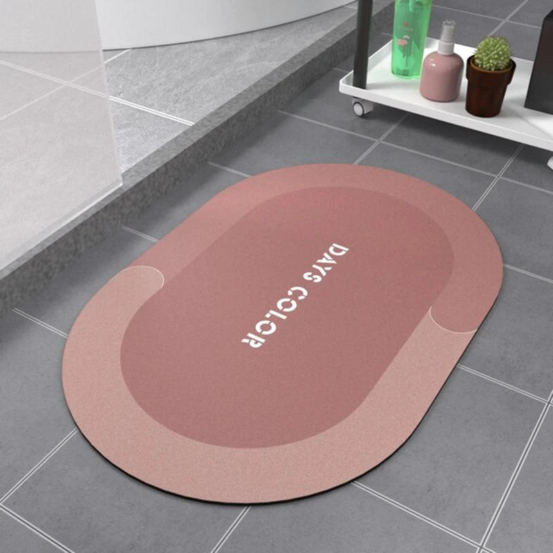 Quick-Dry Absorbent Bath Mat - Anti-Slip Oil-Proof Kitchen &amp; Bathroom Rug