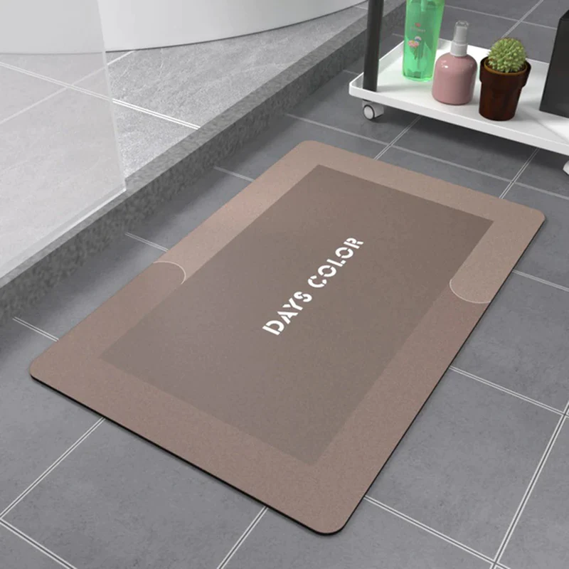 Quick-Dry Absorbent Bath Mat - Anti-Slip Oil-Proof Kitchen &amp; Bathroom Rug