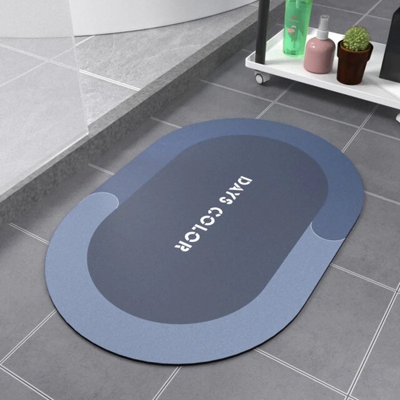 Quick-Dry Absorbent Bath Mat - Anti-Slip Oil-Proof Kitchen &amp; Bathroom Rug