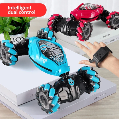 4WD RC Drift Car with LED Lights and Gesture Control - 360° Stunt Car