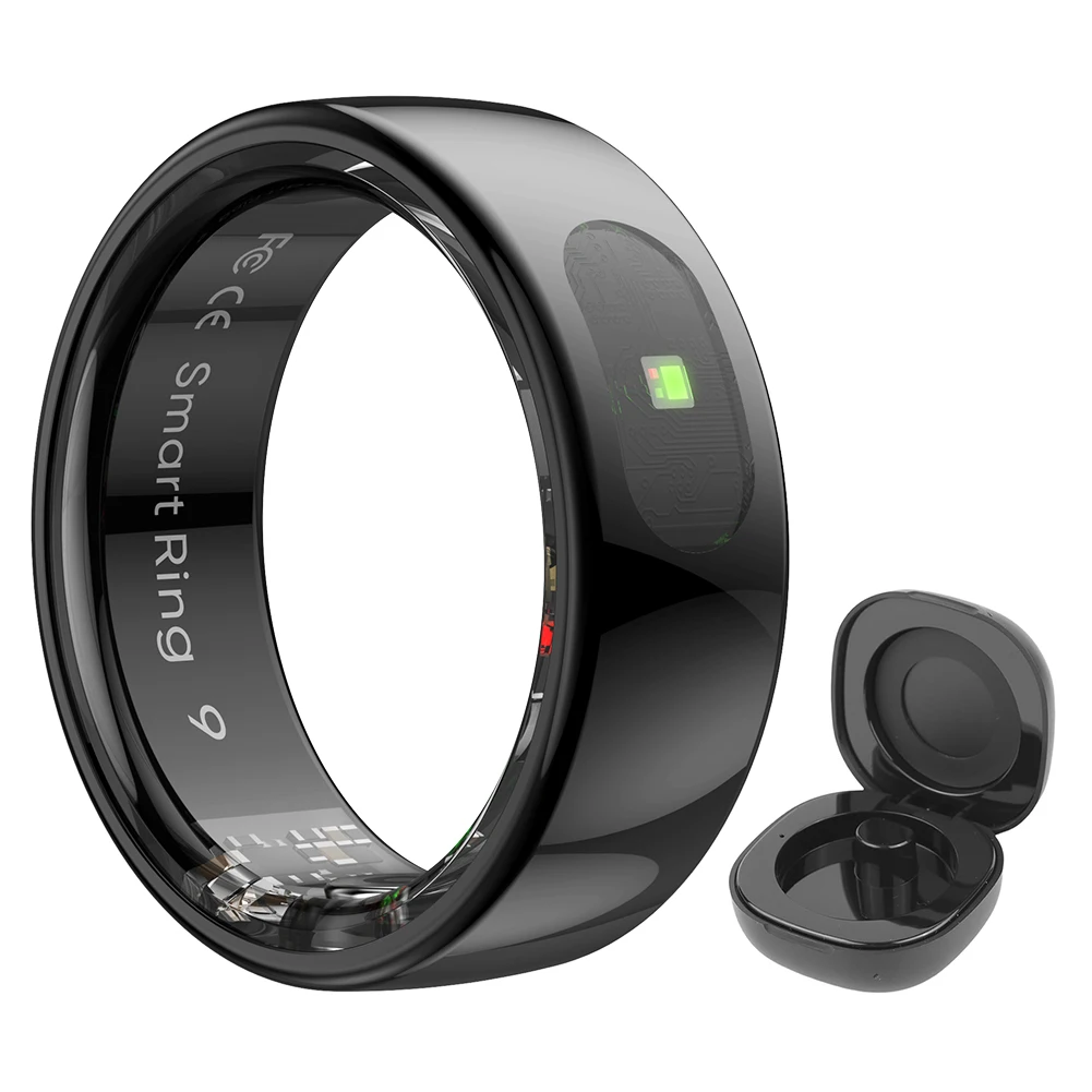 Smart Ring R08 Womens Men Electronic Smartring 5ATM Waterproof Blood Oxygen Pres