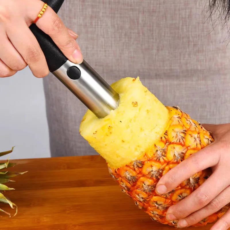 Stainless Steel Pineapple Peeler and Corer for Effortless Fruit Preparation