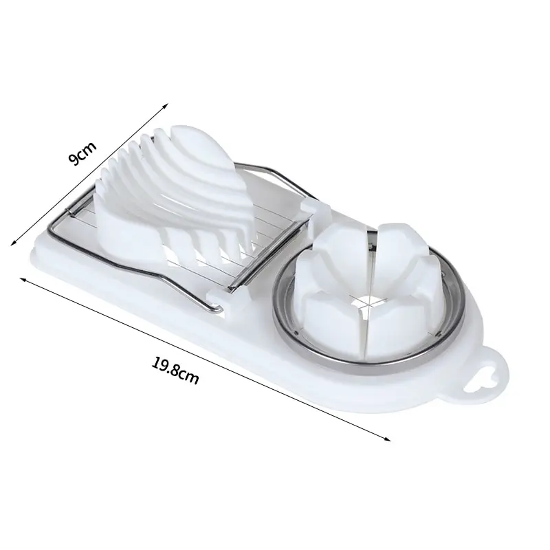 Multifunctional Stainless Steel Egg Slicer and Cutter for Kitchen Use