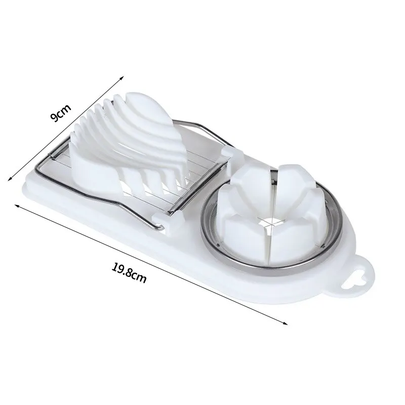 Multifunctional Stainless Steel Egg Slicer and Cutter for Kitchen Use