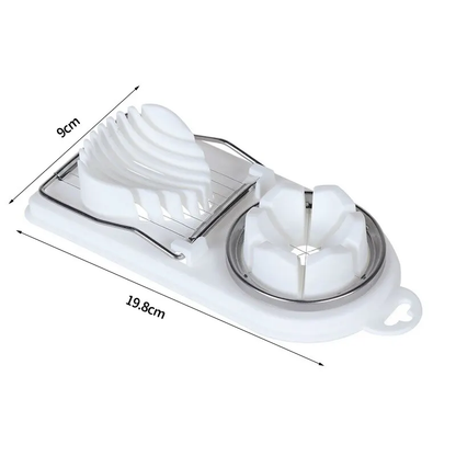 Multifunctional Stainless Steel Egg Slicer and Cutter for Kitchen Use