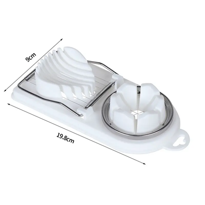 Multifunctional Stainless Steel Egg Slicer and Cutter for Kitchen Use