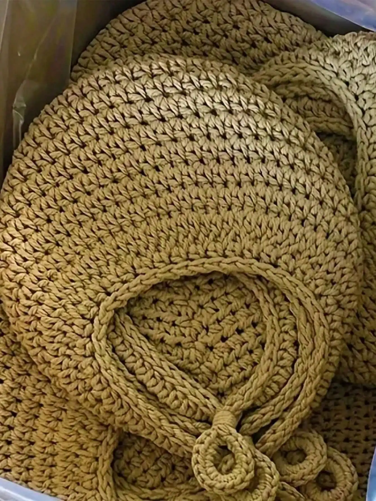 Bohemian Woven Teardrop Hanging Basket for Plants, Fruits, and Vegetables