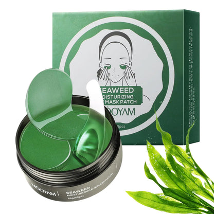 GUOYAOLIFU Under Eye Patch for Dark Circles and Puffy EyesHydrating Eye Masks Smooth Wrinkles and Under-eye EggMoisturizing Under Eye Pads For WomenSeaweed Eye Mask Patch-60 Pcs