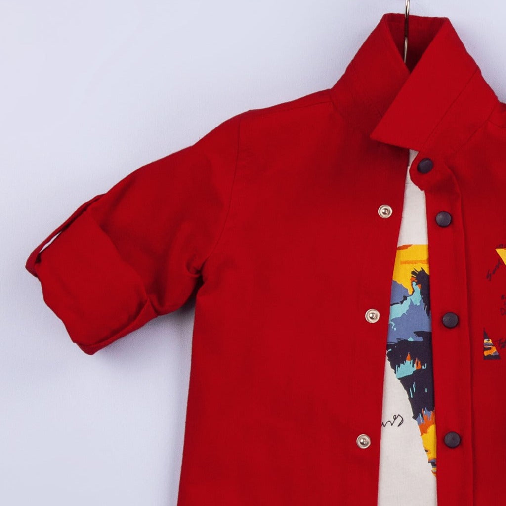 Splash Paint Boys Casual Set-3