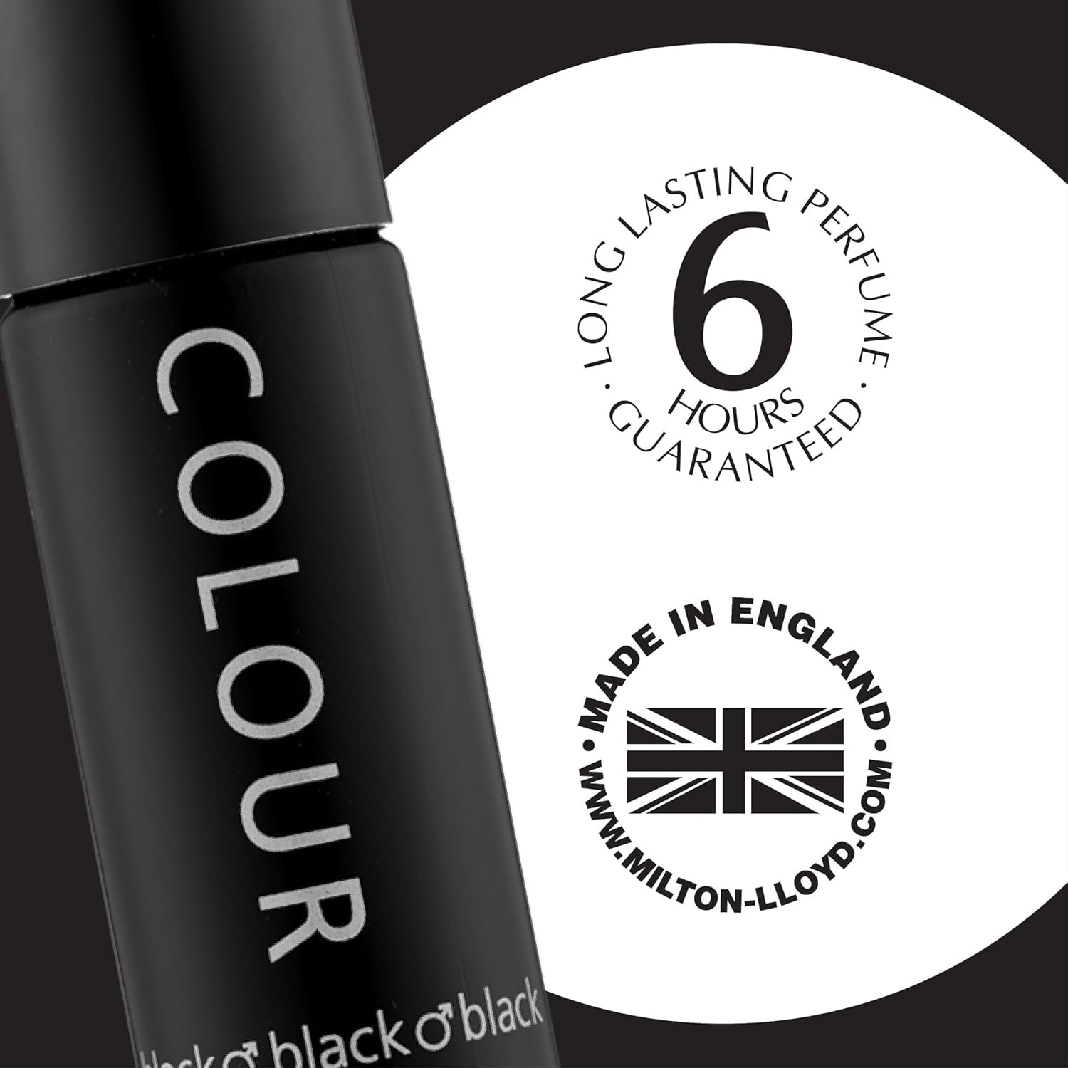 Milton-Lloyd  Black Homme - Eau De Parfum - Long Lasting Perfume for Men - Vanilla, Sandalwood Cologne for Men - Woody Men&