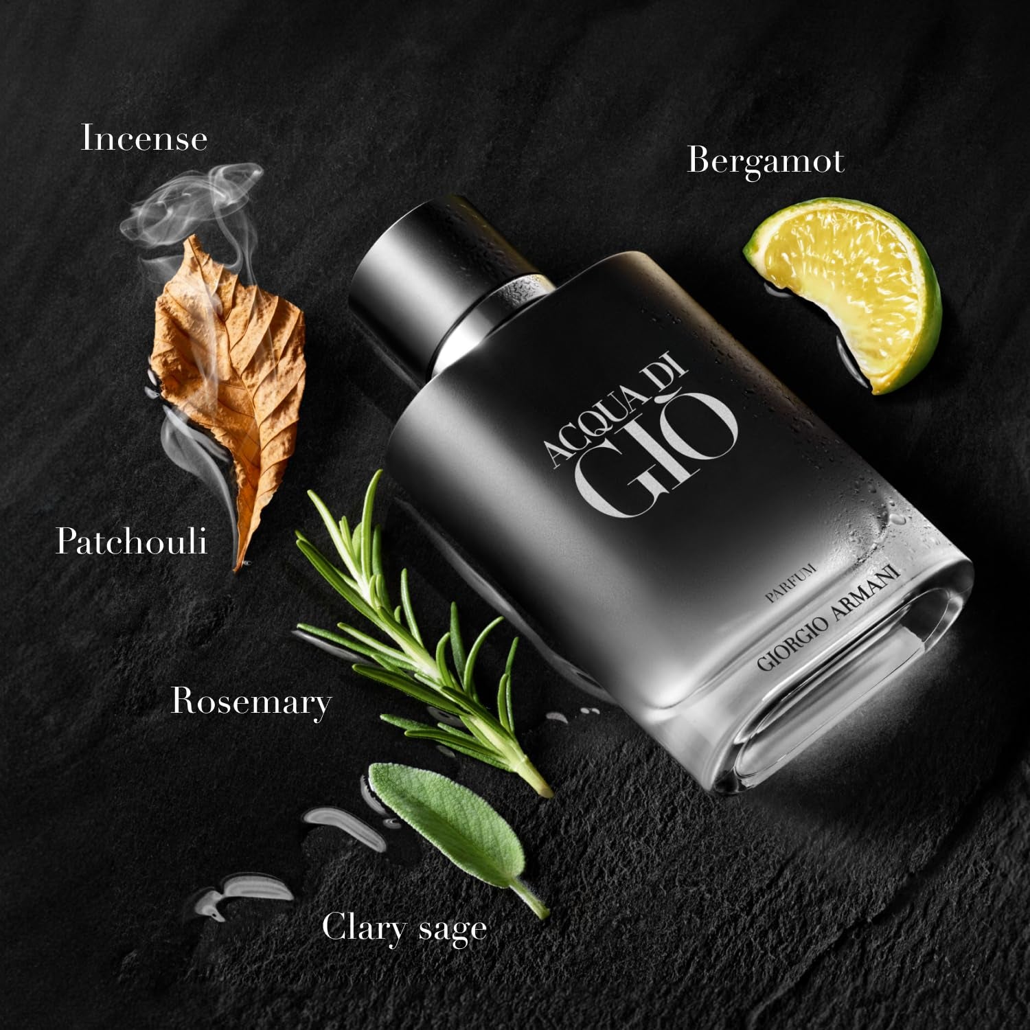 – Acqua Di Giò – Parfum – Cologne for Men – Fresh &amp; Woody Men’S Fragrance – Bergamot, Ginger, Marine, Geranium, Rosemary, Clary Sage, Patchouli, Incense Notes