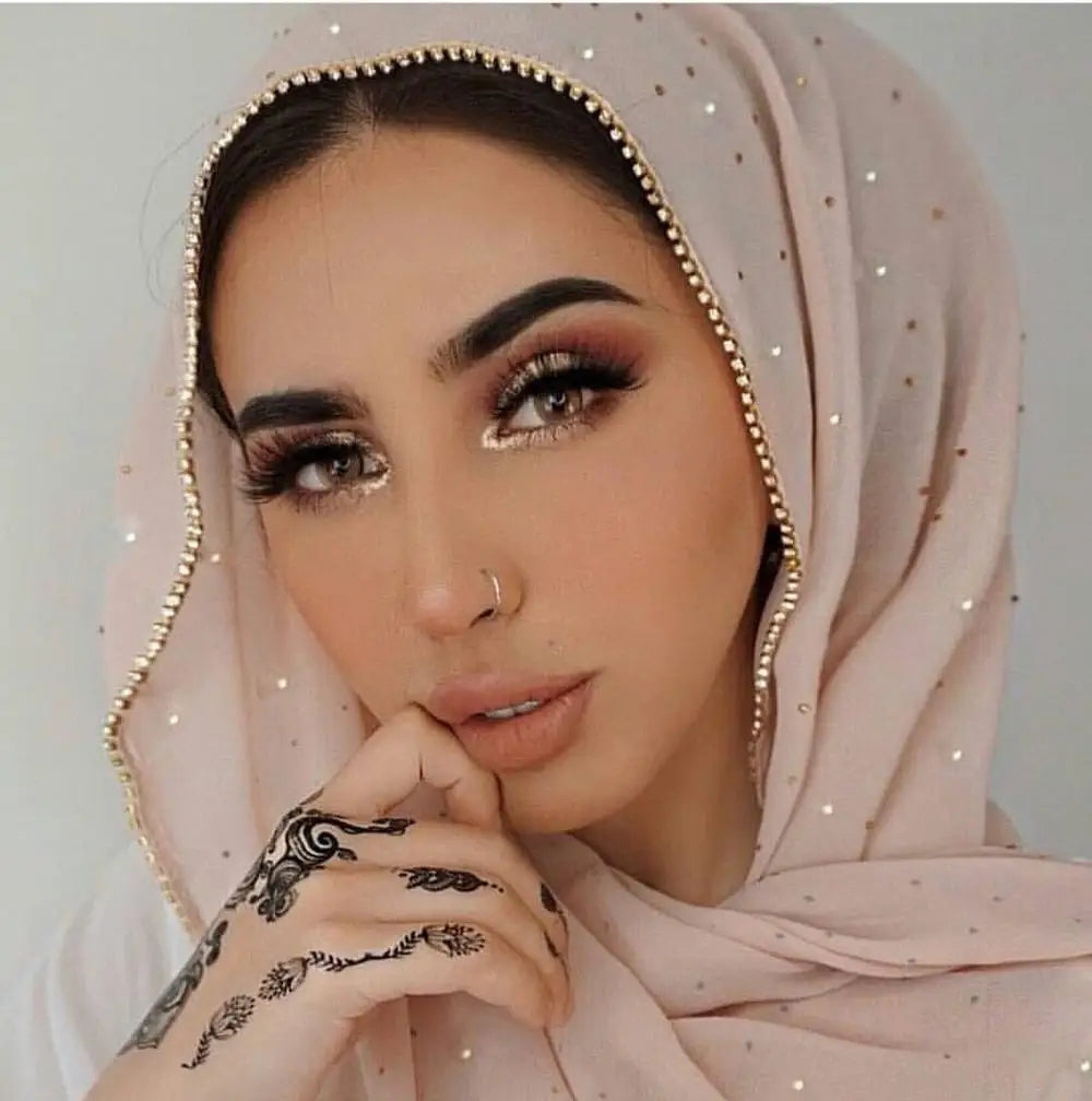 Elevate Your Fashion with Our Luxurious Gold Chiffon Head Scarf: Soft, Versatile, and Ideal for Every Occasion