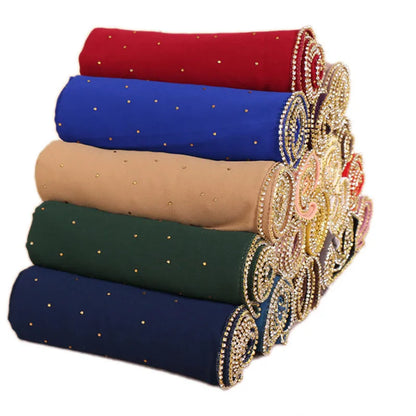 Elevate Your Fashion with Our Luxurious Gold Chiffon Head Scarf: Soft, Versatile, and Ideal for Every Occasion