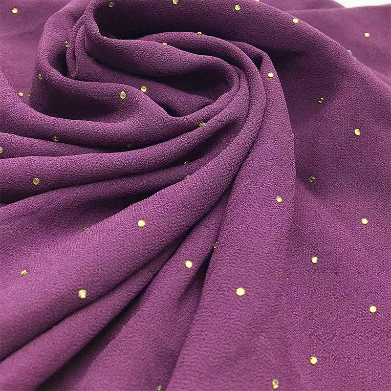 Elevate Your Fashion with Our Luxurious Gold Chiffon Head Scarf: Soft, Versatile, and Ideal for Every Occasion
