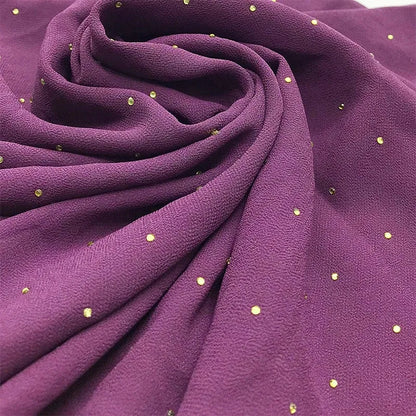 Elevate Your Fashion with Our Luxurious Gold Chiffon Head Scarf: Soft, Versatile, and Ideal for Every Occasion