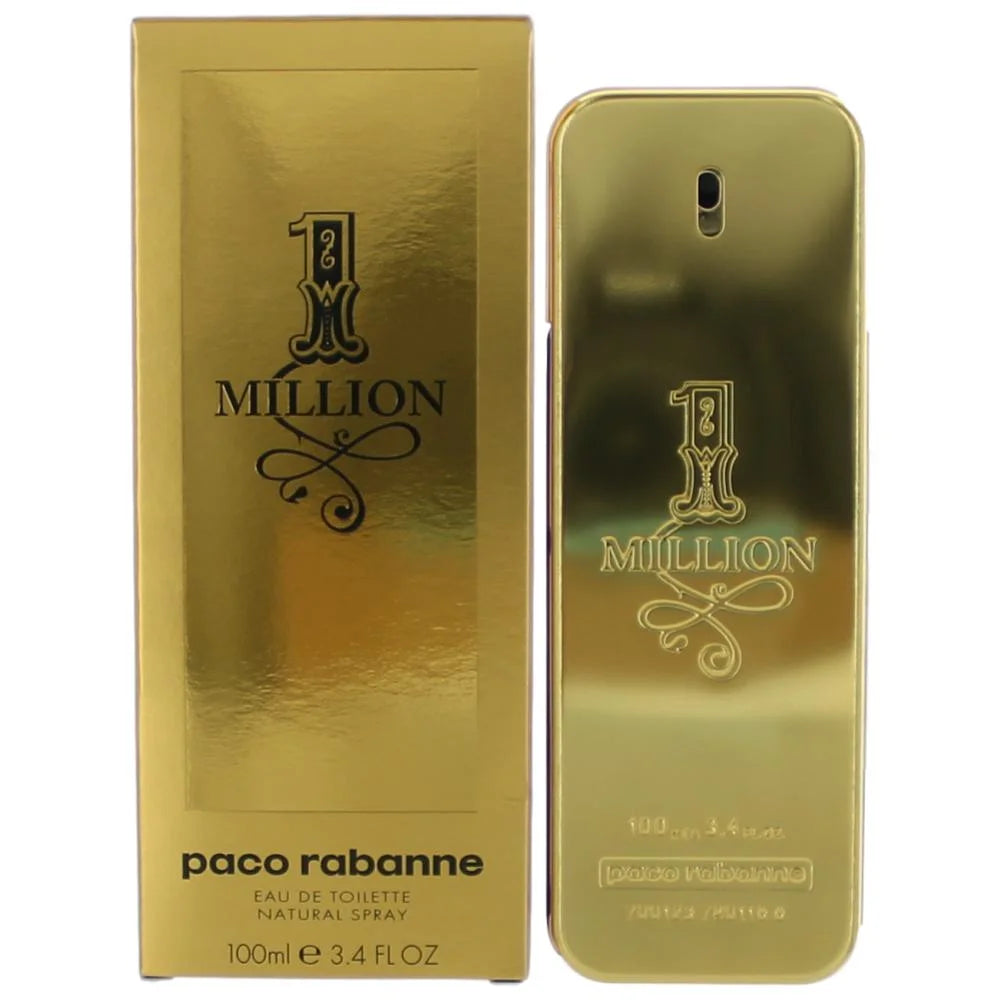 1 Million Eau De Toilette, Cologne for Men, 3.4 Oz