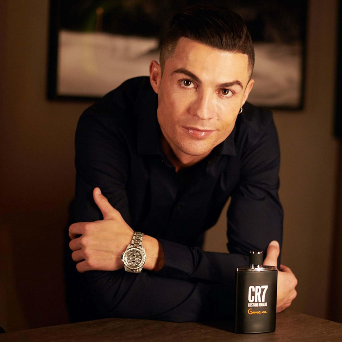 CR7 Game on - Aromatic Fragrance for Men - Woody and Alluring Scent - Tropical and Dense Essence - a Dark and Sophisticated Aesthetic - Bold and Long Wearing - 50 Ml EDT Spray.