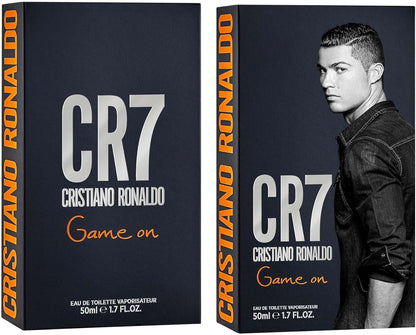CR7 Game on - Aromatic Fragrance for Men - Woody and Alluring Scent - Tropical and Dense Essence - a Dark and Sophisticated Aesthetic - Bold and Long Wearing - 50 Ml EDT Spray.