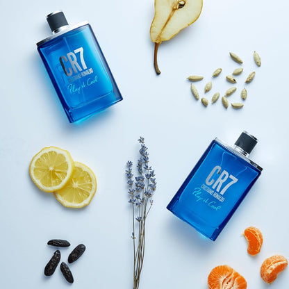 CR7 Play It Cool - Blends Bright Citruses and Aromatic Fougere Notes - Fresh, Invigorating and Sensual - Light Enough for Everyday Wear - Masculine Fragrance - 50 Ml Spray