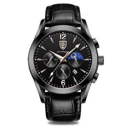 POEDAGAR 2021 Fashion Leather Mens Watches Casual Sporttop Brand Luxury Quartz Clock Student Gift Wristwatch Relogio Masculino