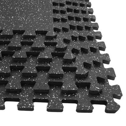 Yes4All Rubber Gym Flooring for Home Gym 0.56&quot; Thick Gym Flooring Tiles EVA Foam Mats with Rubber Top Protective Flooring Mat - Mohammad collection