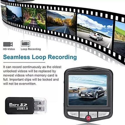 2.4 Inch Full HD 1080P Dash Cam, Car DVR Front or Rear Camera Night Vision G Sensor