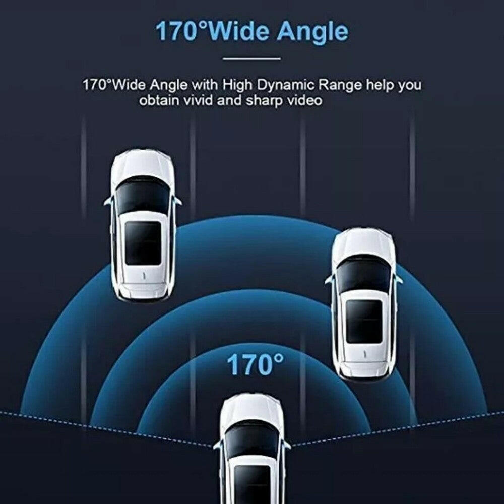 2.4 Inch Full HD 1080P Dash Cam, Car DVR Front or Rear Camera Night Vision G Sensor
