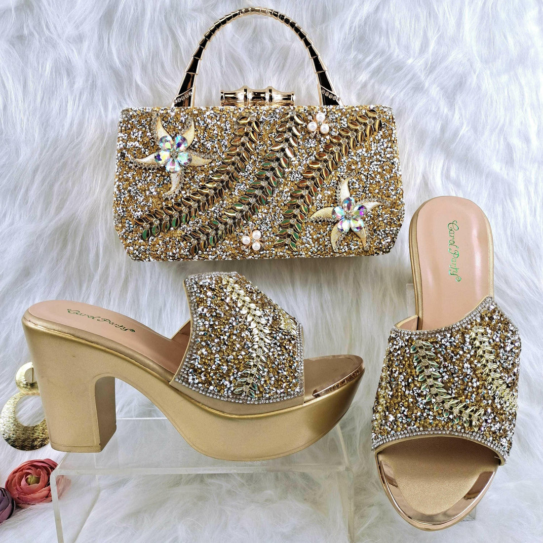Royal Wedding Party Shoes And Bag