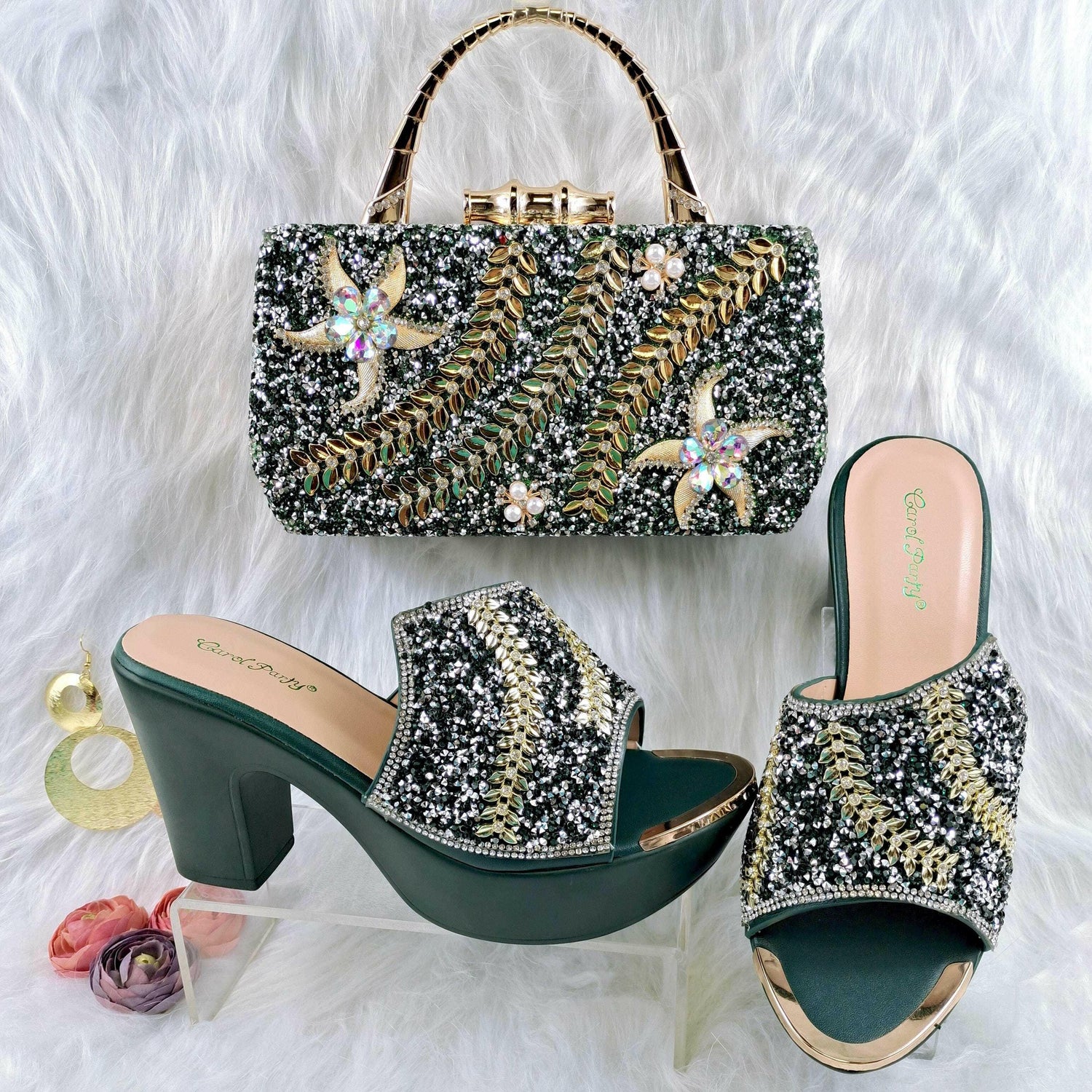 Royal Wedding Party Shoes And Bag